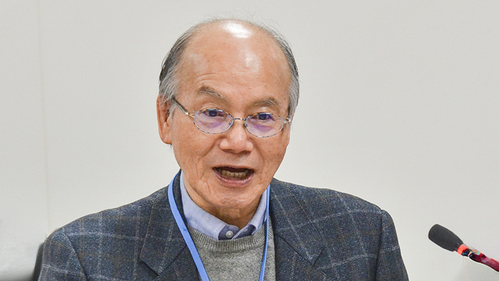 写真：同書の編者を務めた国際日本文化研究センターの蘭信三客員教授