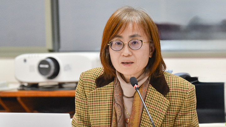 写真：コメントした上智大学の子安昭子教授