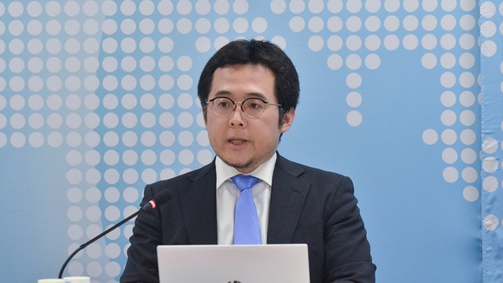写真：ディスカッションに参加した国際文化会館地経学研究所の相良祥之主任研究員