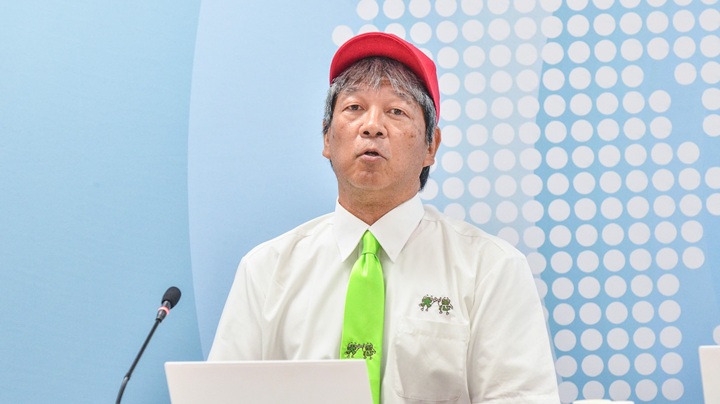 写真：豊橋市立牟呂中学校の稲田恒久校長