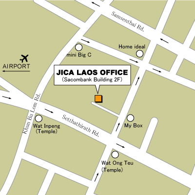 ラオス事務所地図