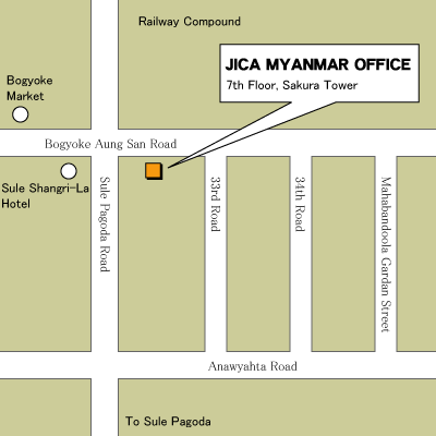 ミャンマー事務所地図