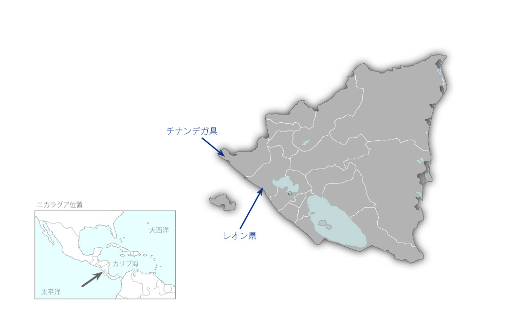 第二次初等学校建設計画（第2期）の協力地域の地図