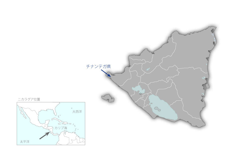 主要幹線道路橋梁架け替え計画の協力地域の地図