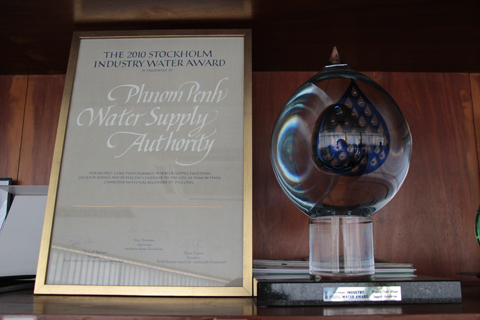 プノンペン水道公社として、2010年9月にストックホルム産業水大賞を受賞。