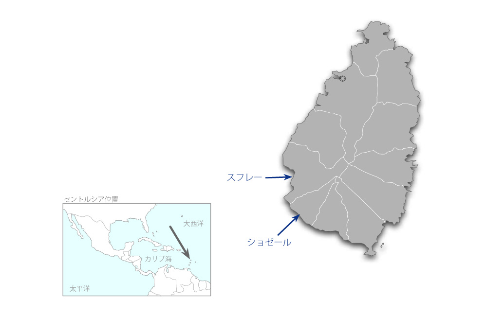 沿岸漁業振興計画の協力地域の地図