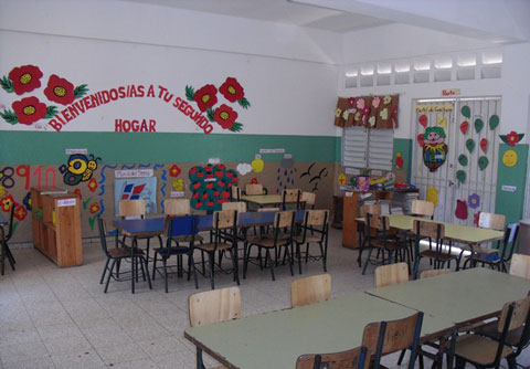 サン・ミゲル校（サントドミンゴ市）教室内