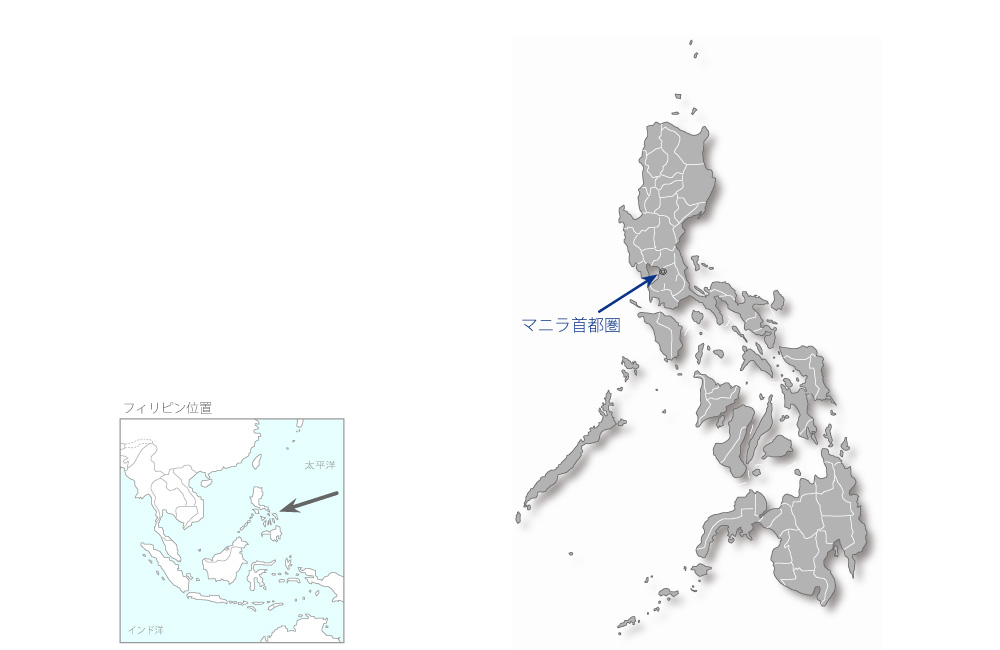 金型技術向上プロジェクトの協力地域の地図