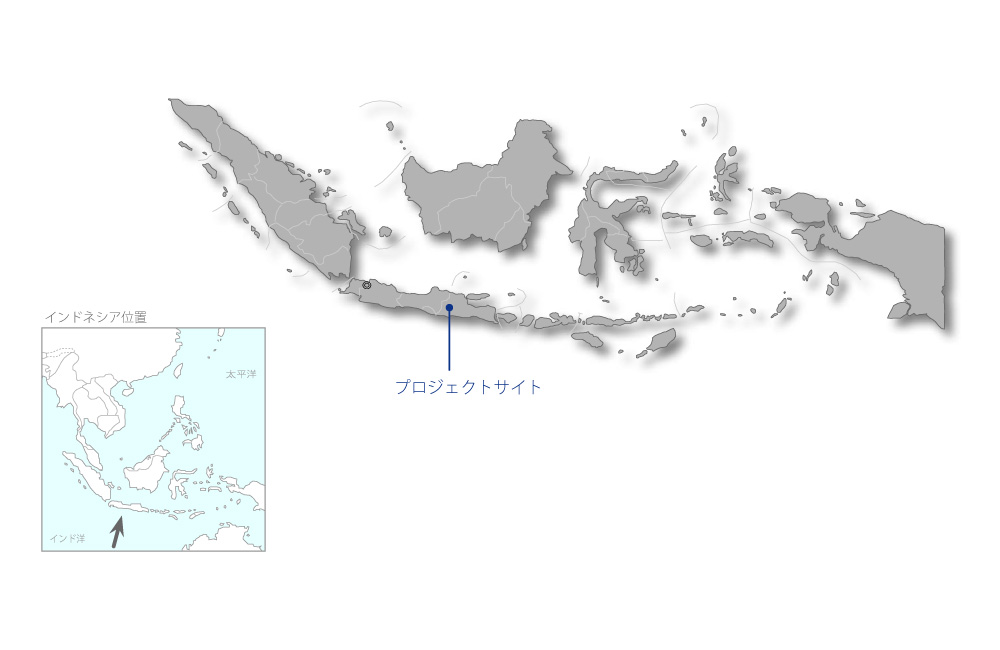 ウオノギリ多目的ダム貯水池堆砂緊急対策計画の協力地域の地図