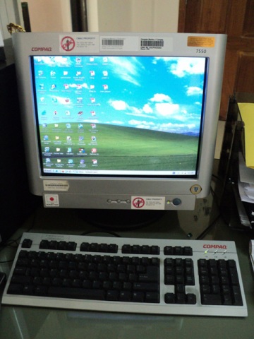 CMAC本部の研究・研修部にて使用されているパソコン