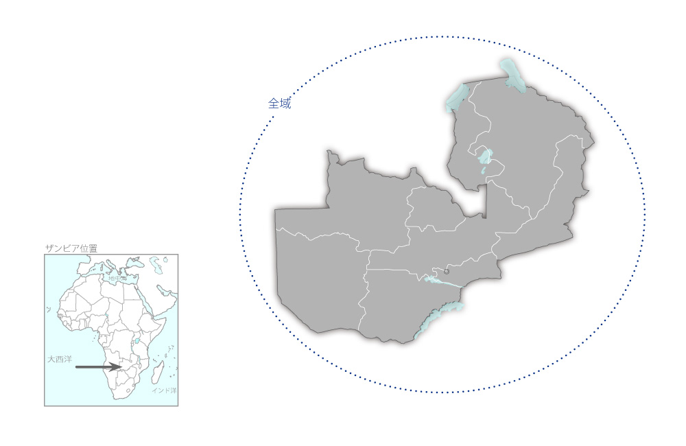 感染症対策計画の協力地域の地図