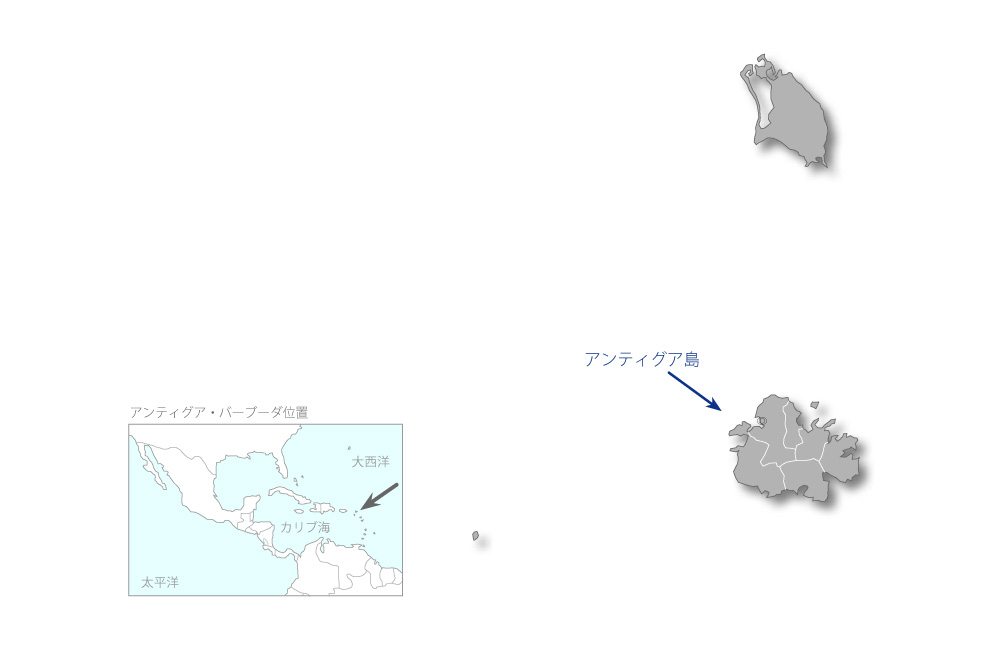 水産センター建設計画（1/2期）の協力地域の地図