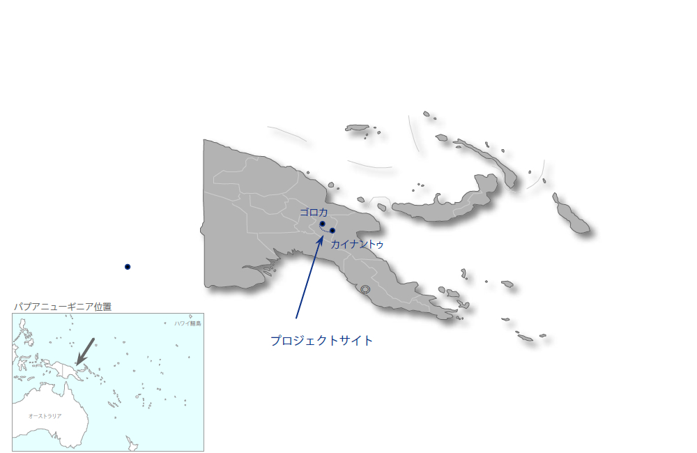 ハイランド橋梁改修計画（第一期）の協力地域の地図