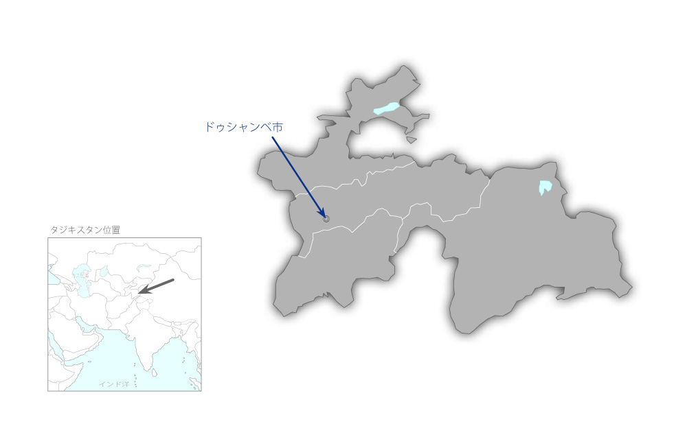 ディアコフ国立病院医療機材整備計画の協力地域の地図