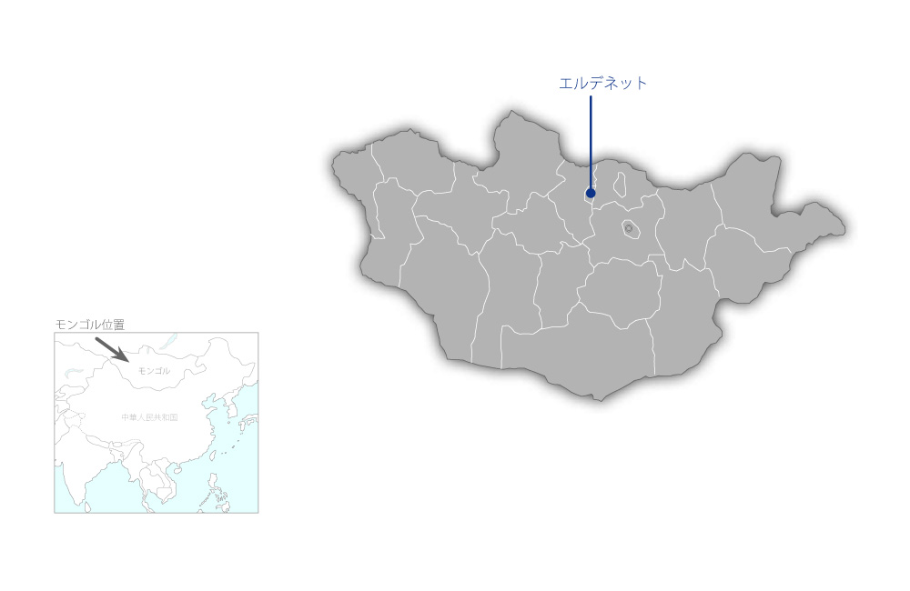 第二次初等教育施設整備計画（第2期）の協力地域の地図