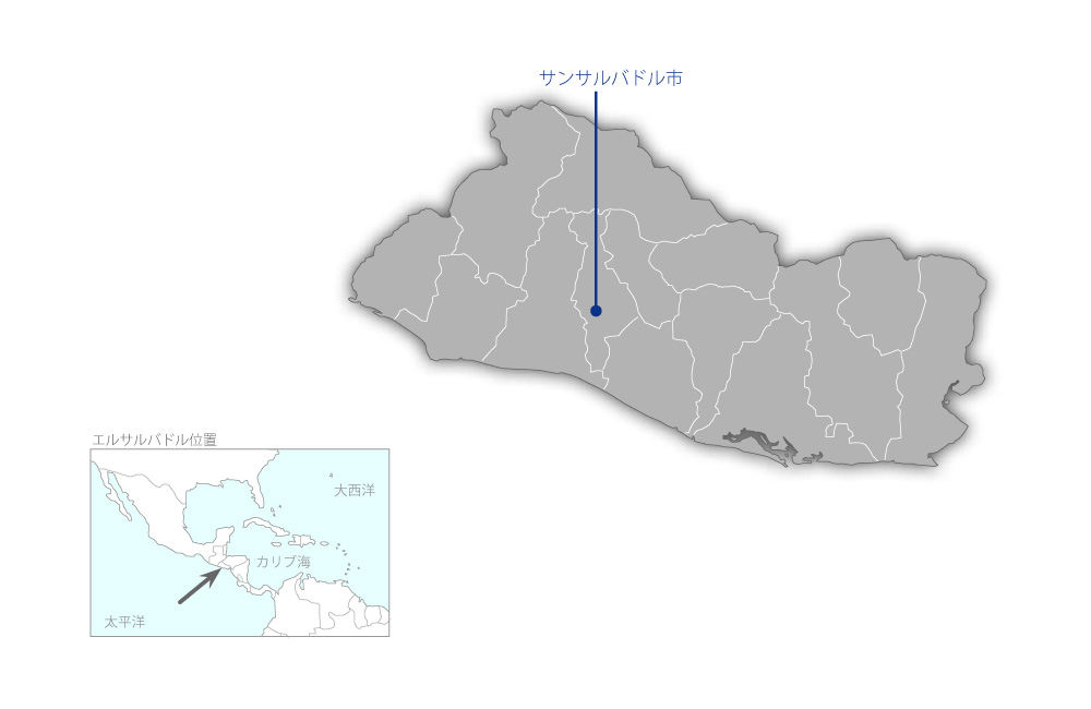 ロサレス国立病院復旧計画の協力地域の地図