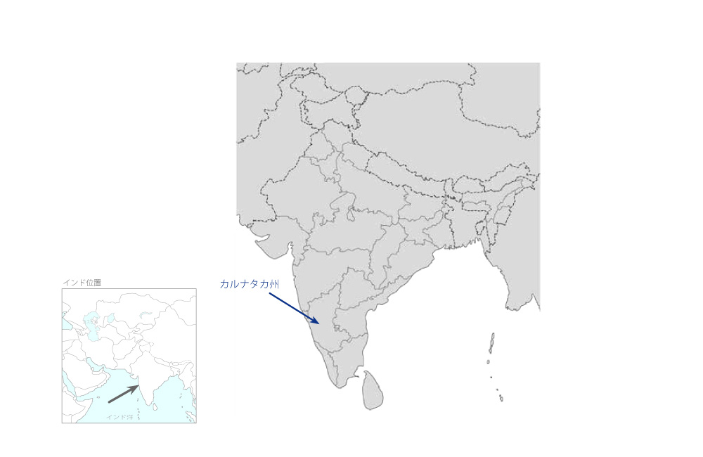 養蚕普及強化計画の協力地域の地図