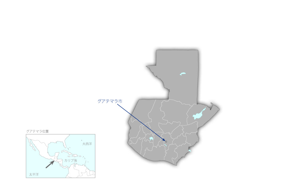 首都圏水環境保全能力強化プロジェクトの協力地域の地図