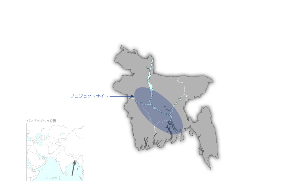 地方道路簡易橋設置計画（第2期）の協力地域の地図