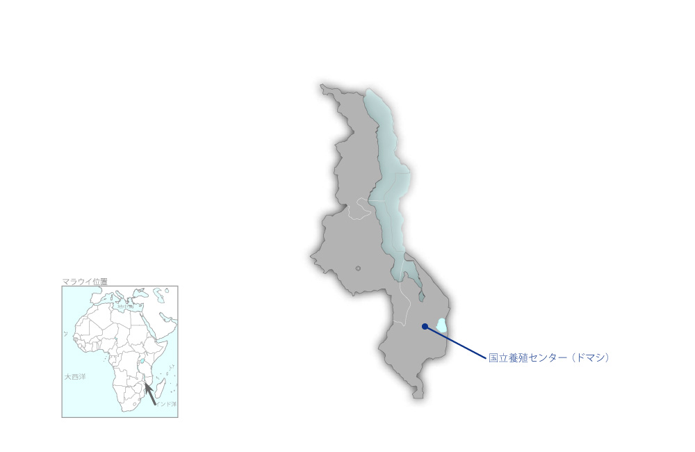 在来種増養殖技術開発計画プロジェクトの協力地域の地図