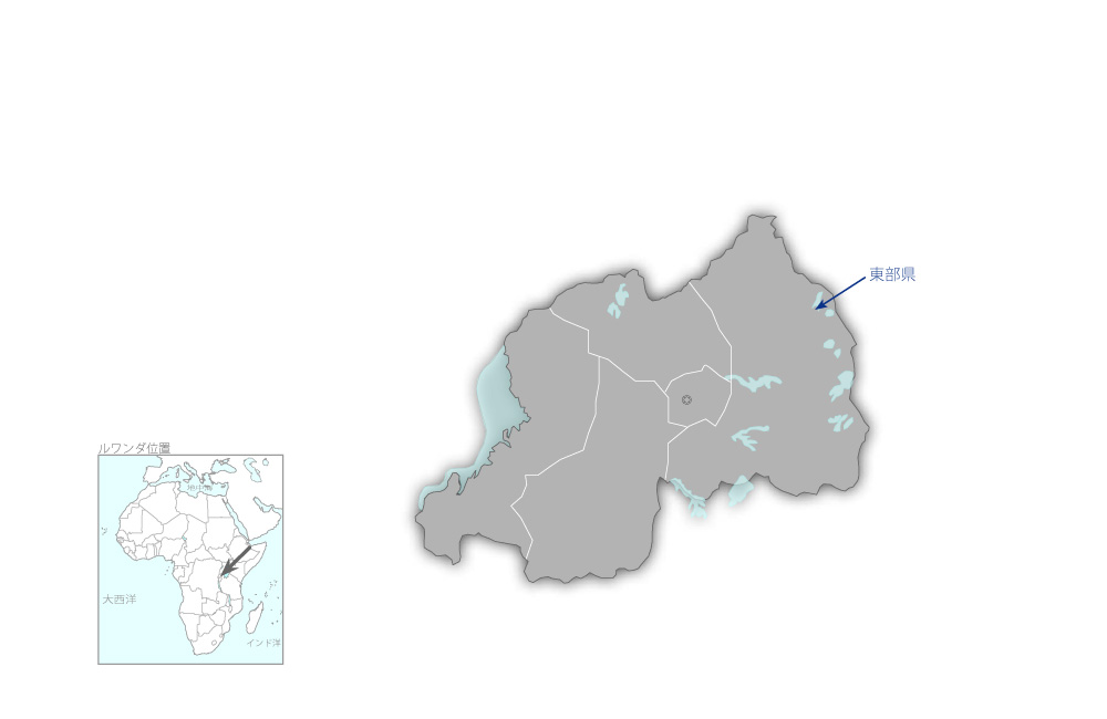 イミドゥグドゥ水・衛生改善計画プロジェクトの協力地域の地図