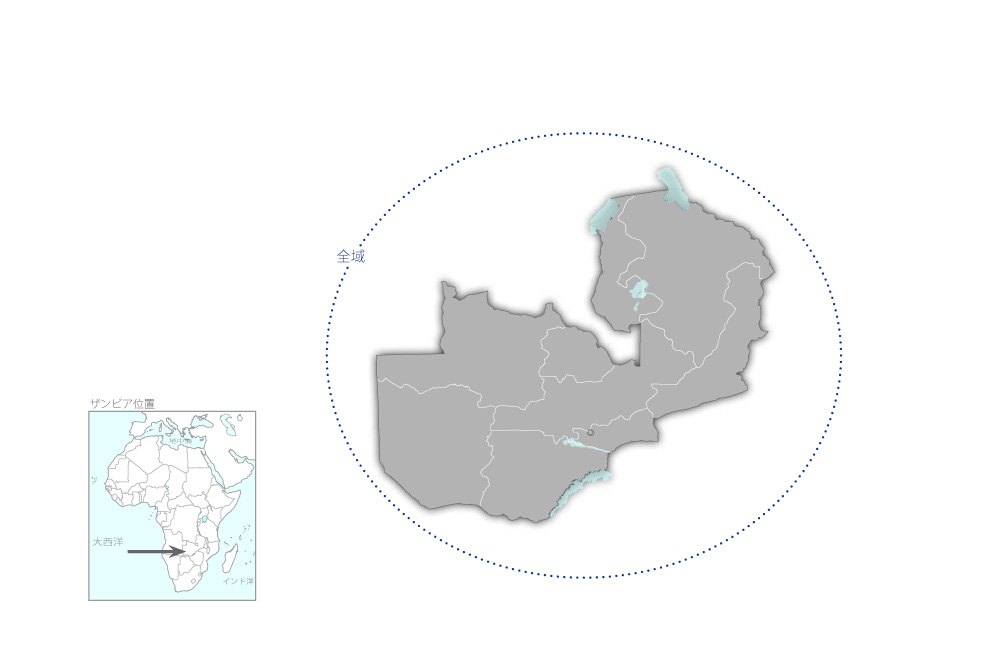 第二次予防接種体制整備計画の協力地域の地図