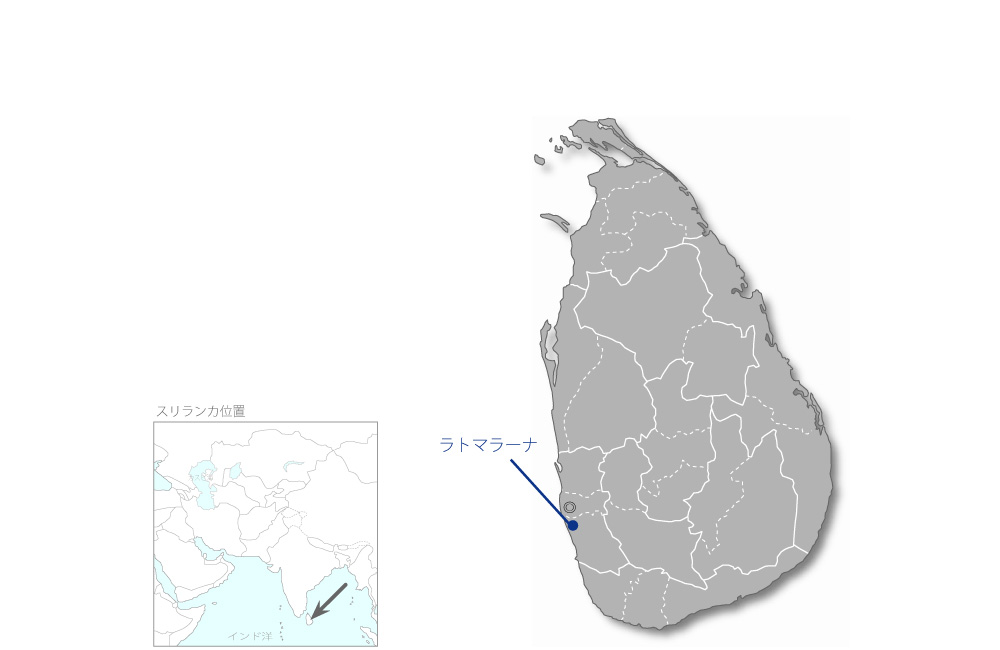 繊維製品品質向上計画の協力地域の地図