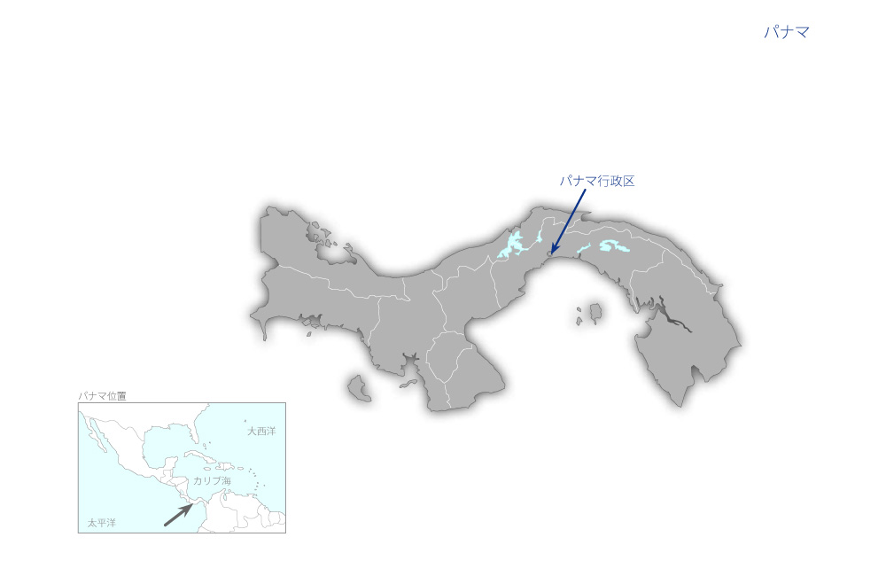 水質モニタリング技術計画・フェーズ2の協力地域の地図