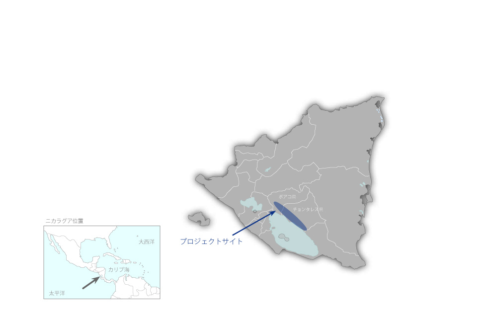 国道七号線主要橋梁架け替え計画の協力地域の地図