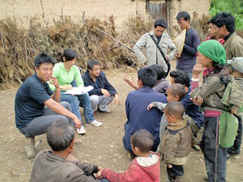 2009年7月、美姑県洛覚村でのベースライン調査