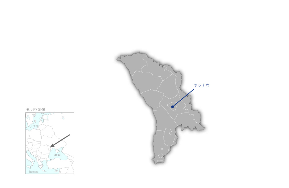農業機械化訓練センター機材整備計画の協力地域の地図