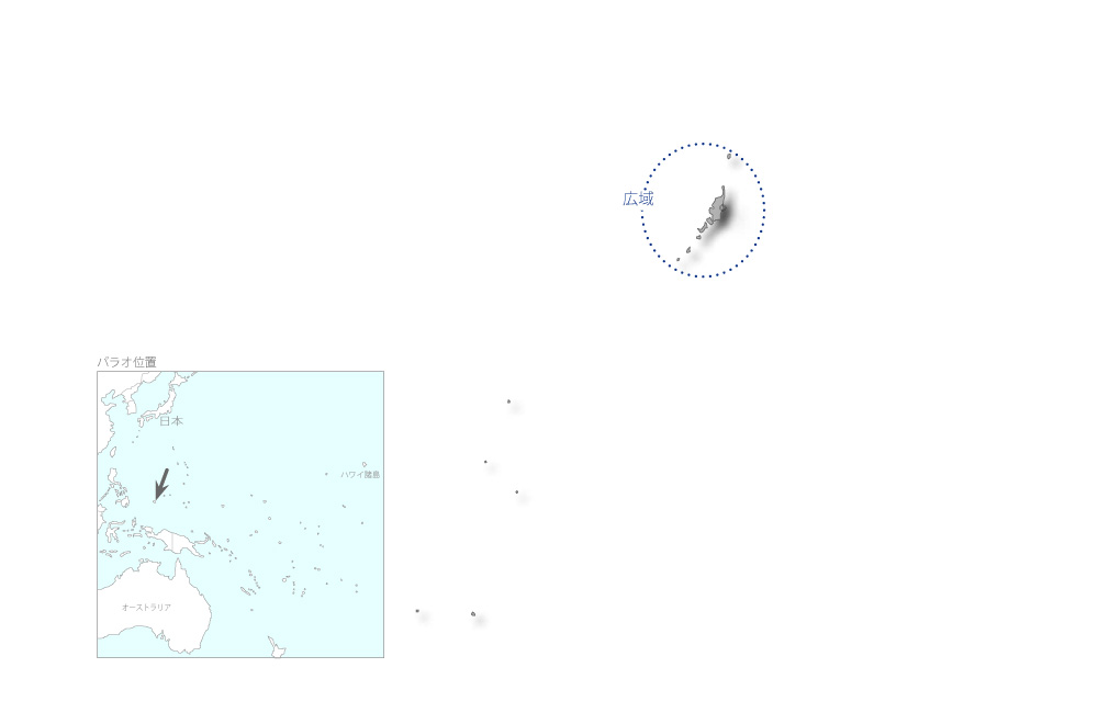 サンゴ礁モニタリング能力向上プロジェクトの協力地域の地図