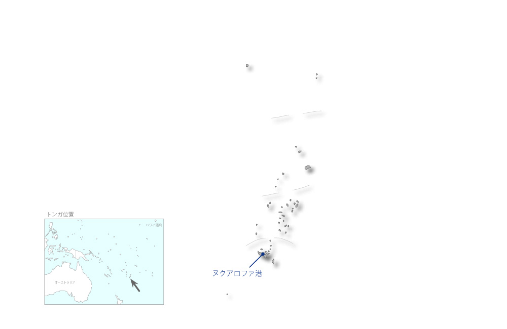 離島間連絡船建造計画の協力地域の地図