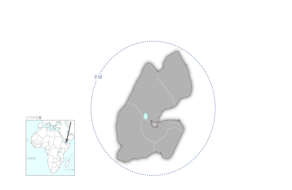 ラジオ・テレビ放送局番組作成機材整備計画の協力地域の地図