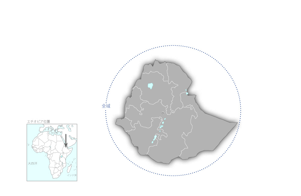 緊急給水計画の協力地域の地図