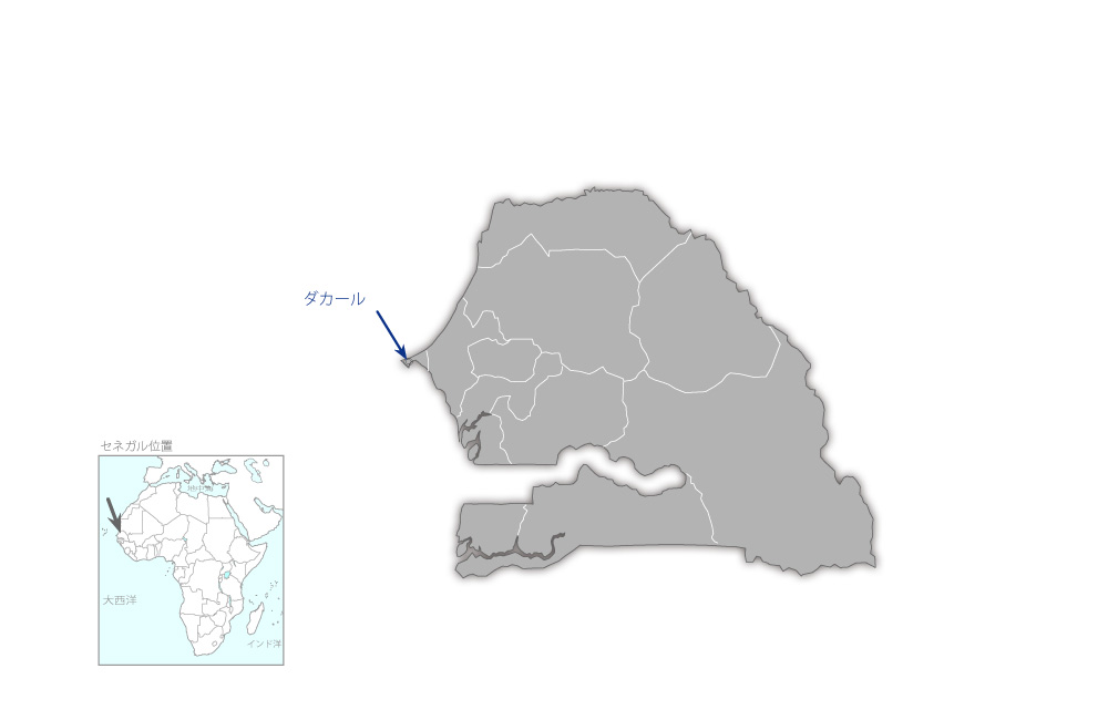 緊急給水計画の協力地域の地図