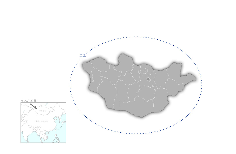 子どもの発達を支援する指導法改善プロジェクトフェーズ2の協力地域の地図