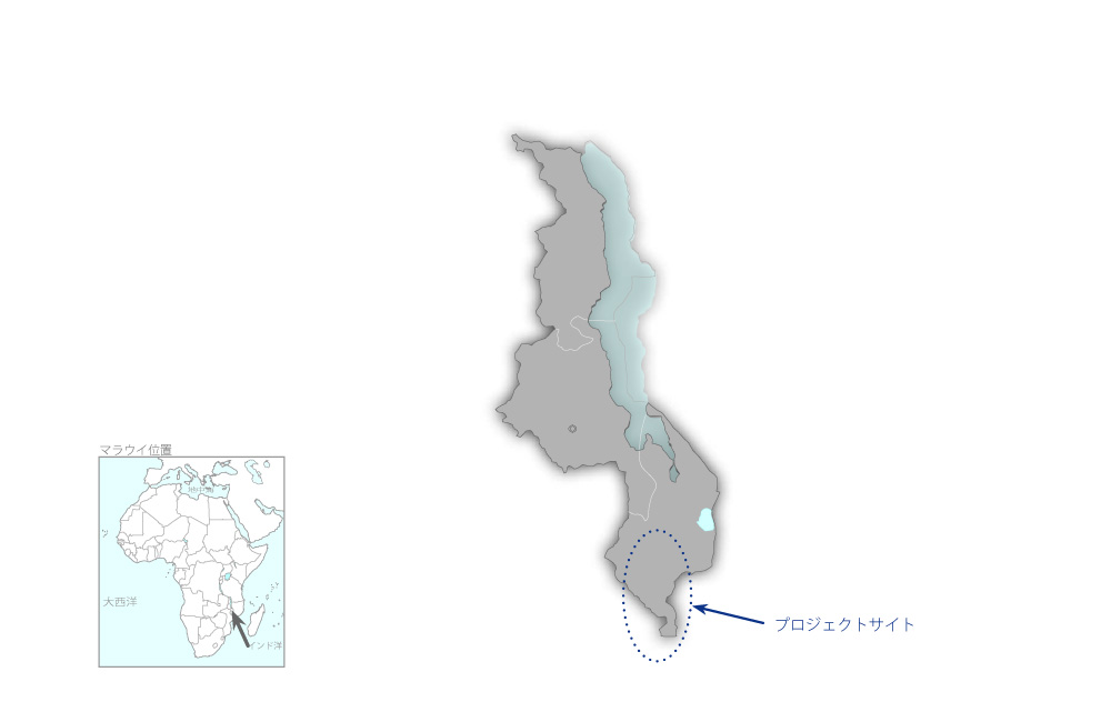 セナ回廊開発計画調査プロジェクトの協力地域の地図