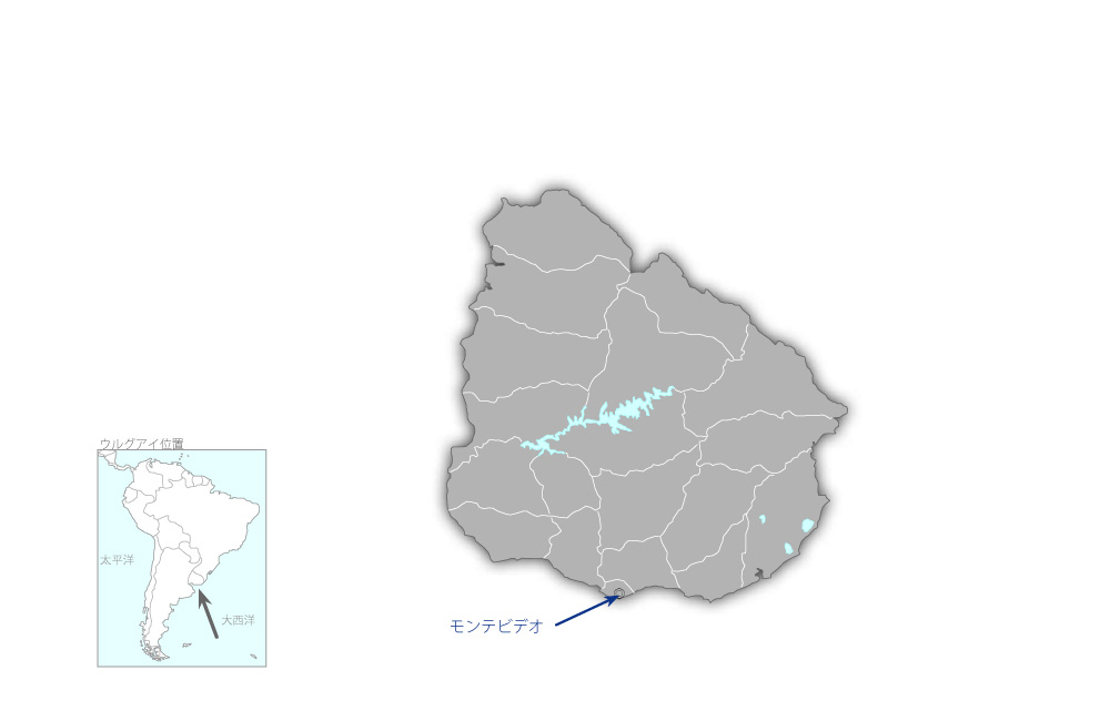 観光スポーツ省柔道器材整備計画の協力地域の地図