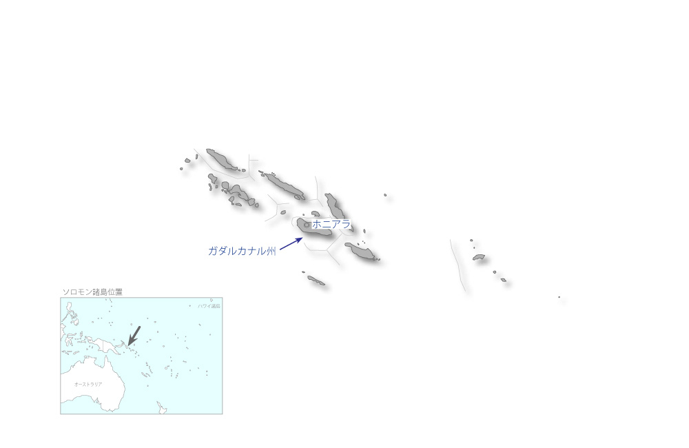 マラリア対策システム強化プロジェクト　フェーズ2の協力地域の地図