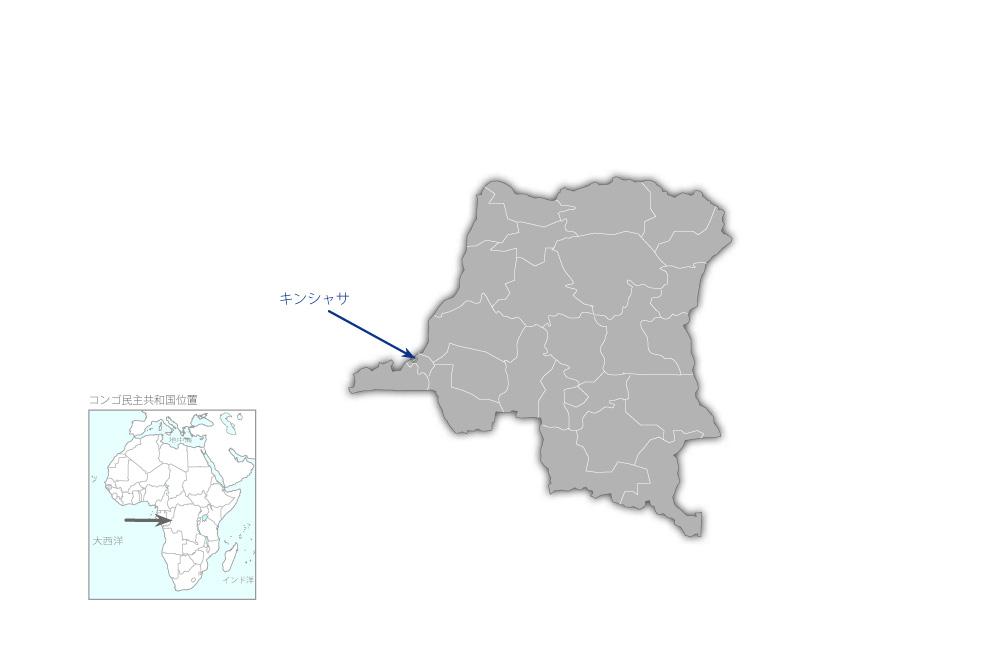 ンガリエマ浄水場拡張計画の協力地域の地図