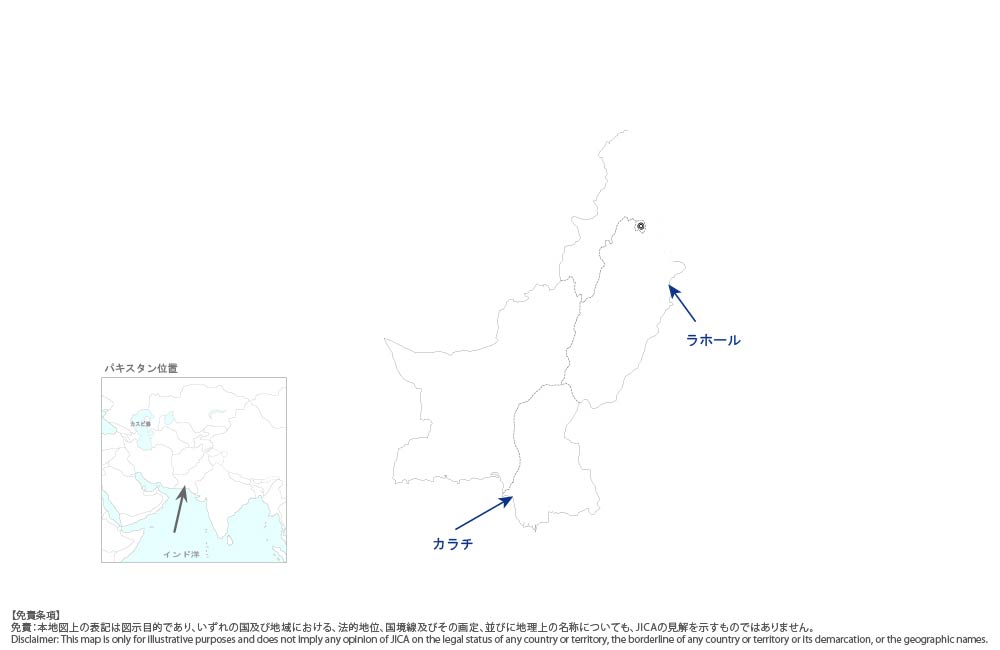 産業セクターにおけるエネルギー管理プロジェクトの協力地域の地図