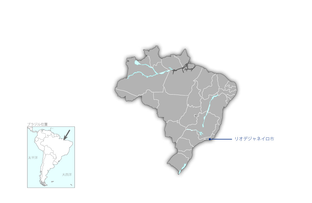 ITSマスタープラン調査プロジェクトの協力地域の地図