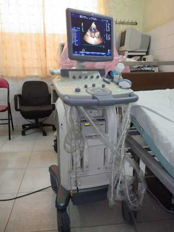 協力実施後の国立病院（コソマック病院）超音波断層装置