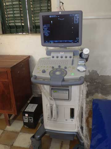 協力実施後の州病院（タケオ病院）超音波断層装置