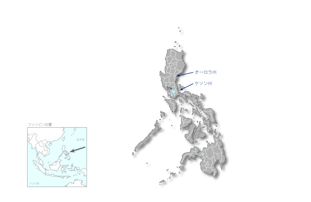 第二次農地改革地域橋梁整備計画の協力地域の地図