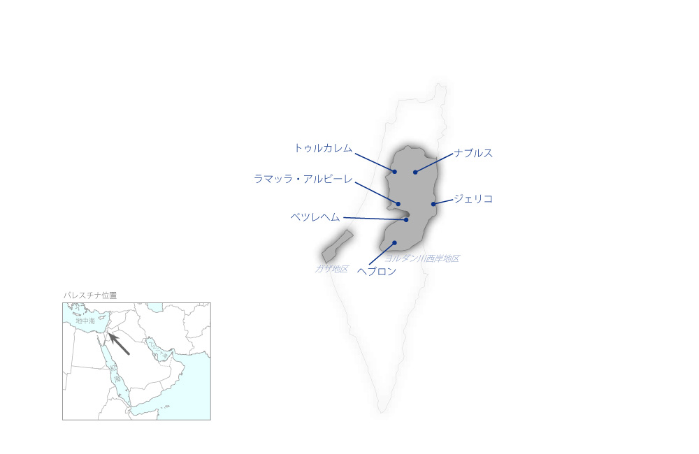 官民連携による持続可能な観光振興プロジェクトフェーズ2の協力地域の地図