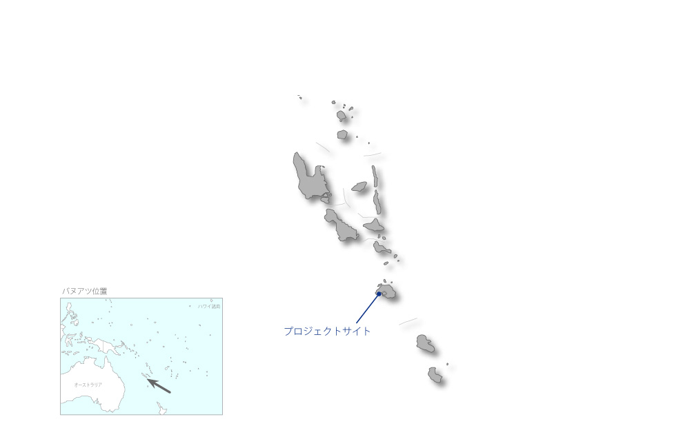 ビラ中央病院改善計画の協力地域の地図