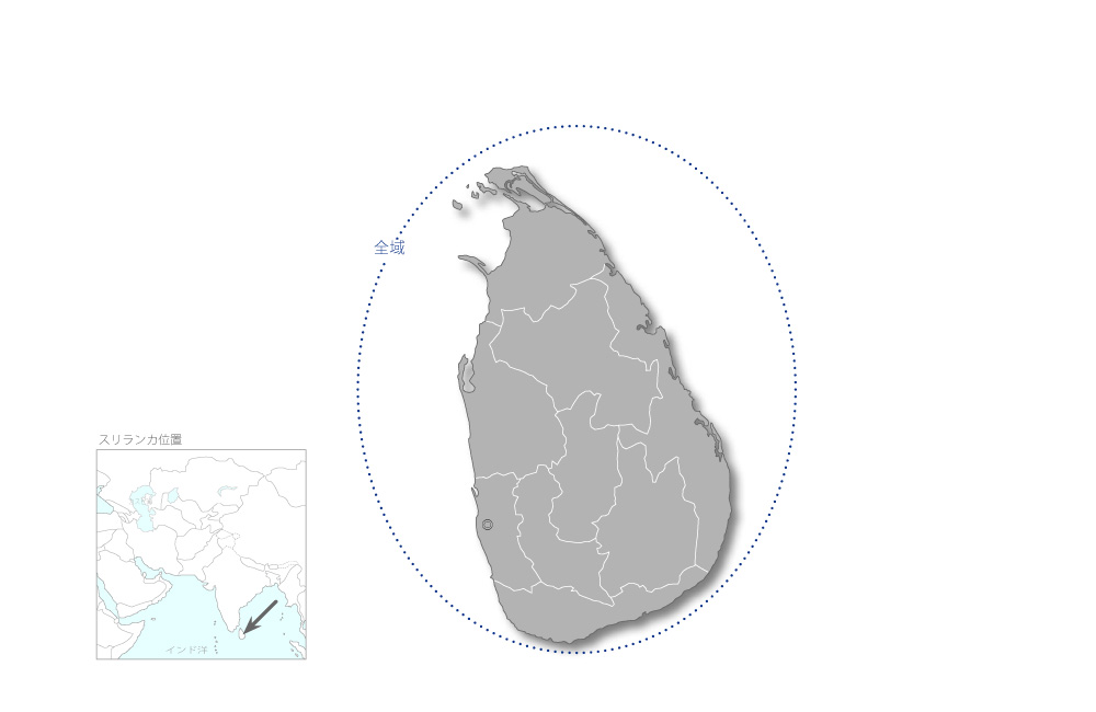 浚渫船建造計画の協力地域の地図