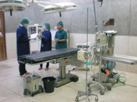 ヤンゴン小児病院：手術室（写真10の協力実施前）